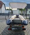 Schlauchboot 3,70m , Außenborder Parsum 15 PS , Bootstrailer + Zubehör