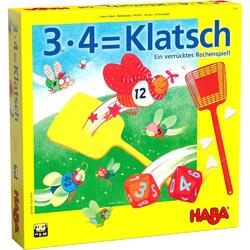 Haba 4538 - 3x4=Klatsch Brettspiel Gesellschaftsspiel Brettspiel Kinderspiel