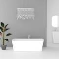 Steinwanne Freistehende Design Badewanne aus Mineralguss Wanne