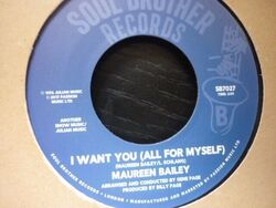 Maureen Bailey I Want You Soul Brother UK Re Soul 45