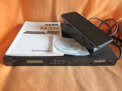 KORG M3R 19" Synthesizer-Modul Sound- Expander +Volume-Pedal +3000 Sounds-CD