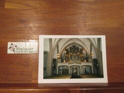 Klappkarte mit Originalfoto der Orgel: Gemeinde St. Bonifatius Hohenlimburg Geme