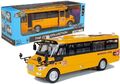 Autobus Bus Licht Ton spielzeug  Metallischer Schulbus mit aufziehbarem Motor