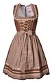 Fuchs Damen Dirndl mini 55 cm Schauerschorn braun