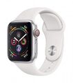 Apple Watch Series 4 [GPS + Cellular, inkl. Sportarmband weiß] 40mm Aluminiumg A