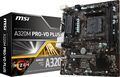 MSI A320M Pro-VD Plus Mainboard AMD Ryzen A320 Sockel AM4 Micro µATX DDR4 USB3.0