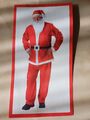Weihnachtsmann Kostüm Set Nikolaus Jacke Bart Mütze Einheitsgröße XL 