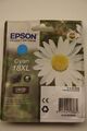 1x 18XL CYAN ORIGINAL TINTE PATRONEN EPSON XP102 XP202 XP205 XP212 XP215 XP302