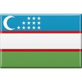 Kuehlschrank Schild Magnet Button Flaggen der Welt Heimat Land Usbekistan 37850