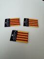 3x Palma de Mallorca * Flagge der Balearen * Mini-Aufnäher & Aufbügler 