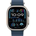 Apple Watch Ultra 2 Titan Ocean Armband Blau, iOS Smartwatch, 49 mm, 32 GB