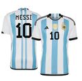 3 Sterne Argentinien Lionel Messi Spielerversion Trikot 2022 WM-Patch