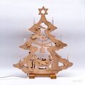 3D Vintage LED Schwibbogen „Christi Geburt“ Lichterbogen Tannenbaum aus Holz