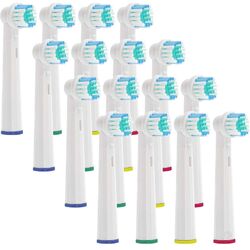 16 Aufsteckbürsten Aufsatz passt für Oral B Zahnbürsten Ersatzbürsten Bürste