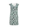 Damenkleid Cord-Kleid Gr. 44 grün - weiss Etuikleid velvet NEU
