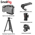 SmallRig Canon EOS R7 Cage Kit with AD-01 VideoS 73" Heavy Duty Tripod