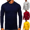Pullover Pulli Sweater Rollkragen Casual Men Basic Classic Herren BOLF Unifarben