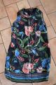 Kleid von Wallis in Gr. 46 __ schwarz mit Blumen __ Sommerkleid