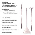 AQUARIUM TOOLKIT 12" SET MIT 3 AQUASCAPING-PFLANZENSCHERE, PINZETTE, SPATEL