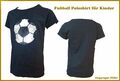 Fußball Poloshirt für Kinder Gr. 12 - mit echten Pailletten - Dunkelgrau  Tshirt