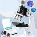 Biologisches 100x 600x 1200x Mikroskop-Set für Kinder, Labor mit raffiniertem L