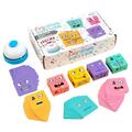 Face Changing Cubes Wooden Matching Puzzle Game Cube Building Blocks Game`