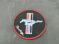 Patches Aufbügler Aufnäher Ford Mustang V8 Big Block V8 Motor Bügelpatch Logo