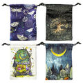 Tarot Card Bag Halloween Tarot Cloth Drawstring Bag Party Favor Goodie Bag