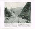 Rocky Canyon Northern Pacific Railway Montana 1895 antiker Bilddruck BB#166