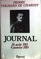 Journal TOME I: cahiers 1-5 (26 août 1915 - 4 janvier 1919) Chardin, Pierre Teil