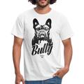 Bully Französische Bulldogge Porträt Männer T-Shirt