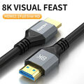 8K HDMI Kabel 2.1 Quality UHD HDR ARC PS4 PS5 XBOX TV Beamer 1m/1,5m/2m/3m/5m