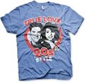 Saved By The Bell True Love 90's Style T-Shirt Blue-Heather