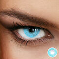 Farbige Kontaktlinsen Naturally Sweet Aqua LuxDelux mit und ohne Sehstärke Blau