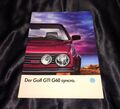 Rarität ! VW Golf GTI G60 syncro Prospekt 1990 Brochure Catalog Katalog
