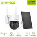 SANNCE 4MP WLAN IP65 IP Überwachungskamera Akku Funk Kamera Zwei-Wege-Audio 