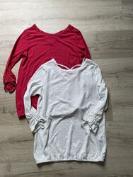 s.Oliver 2 Stk. Shirt Gr. 34 S rot weiß