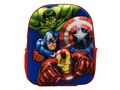 Neu - Marvel Avengers 3D Kinder-Rucksack Hulk Captain America Iron Man rot blau