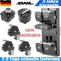 Lichtschalter Spiegel Set Fensterheberschalter Für VW Golf 5 6 Passat 3C Chrom