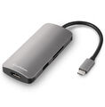 Sharkoon USB 3.0 Type C Multiport Adapter , Dockingstation dunkelgrau, USB-C, HD