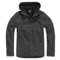 Brandit Hooded Windbreaker mit Kapuze schwarz S-5XL Outdoor gefüttert Skater