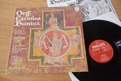 Carl Orff Carmina Burana Herbert Kegel LP Philips 9500 040