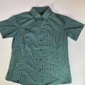 SALEWA Damen Kurzarm Hemd Shirt Bluse Gr. 44 Outdoor Atmungsaktiv Grün