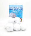 Schneebälle 40 Stück Ø8cm Snowball künstliche Winterdeko Kunstschnee Ball Indoor