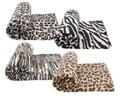 Tagesdecke Decke 130 x 170 cm Kuscheldecke Polar Fleecedecke Tiere Zebra Tiger