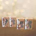 4x Geschenkboxen Aufbewahrungspaket Weihnachten Party Dekor Süßigkeiten Foto Requisiten