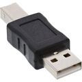 1 x InLine USB 2.0 Adapter Stecker A auf Stecker B Verbinden Konvertieren