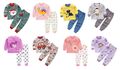 Baby Kinder Jungen Mädchen Schlafanzug Langarm Top Hose Nachtwäsche Pyjama Set