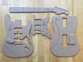 60s Strat Templates for Guitar Building f.e. Fender Stratocaster Repair