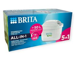 Brita MAXTRA PRO Wasserfilter All in 1 - Weiß 5 + 1 Filterkartuschen